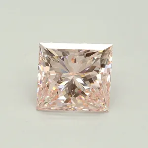 4.02ct PRINCESS Fancy Intense Pink VVS2 Coloured Lab diamond