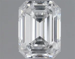 0.32ct EMERALD F VS2 Natural diamond