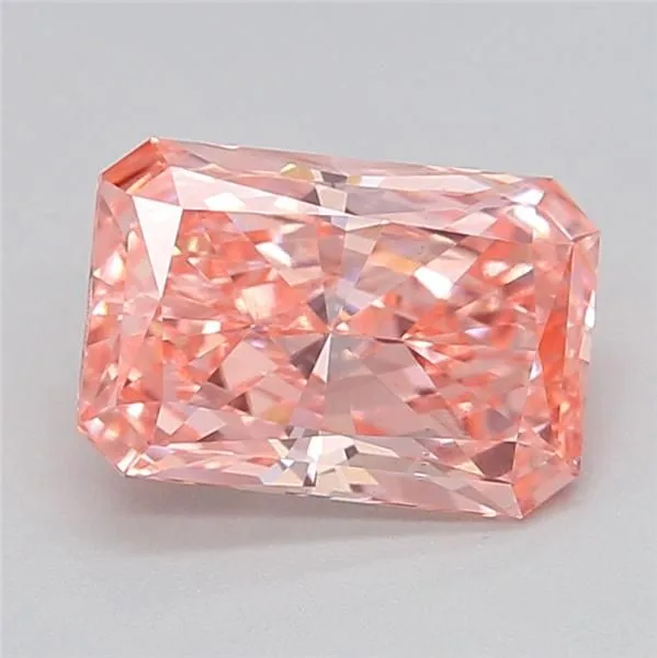1.03ct RADIANT Fancy Vivid Pink VS1 Coloured Lab diamond