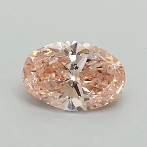 0.5ct OVAL Fancy Intense Pink VS2 Coloured Lab diamond