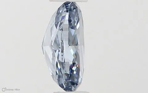 0.35ct OVAL Fancy Vivid Blue VVS2 Coloured Lab diamond