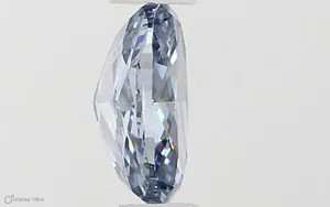 0.35ct OVAL Fancy Vivid Blue VVS2 Coloured Lab diamond