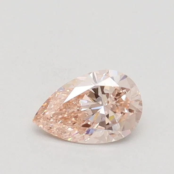 0.40ct PEAR Fancy Light Pink VS1 Coloured Lab diamond