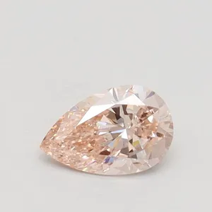 0.4ct PEAR Fancy Light Pink VS1 Coloured Lab diamond