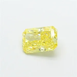 1.08ct RADIANT Fancy Vivid Yellow VVS2 Coloured Lab diamond