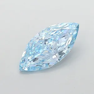 1.84ct MARQUISE Fancy Vivid Blue VVS2 Coloured Lab diamond