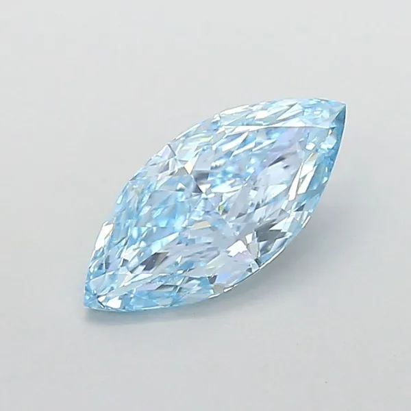 1.84ct MARQUISE Fancy Vivid Blue VVS2 Coloured Lab diamond