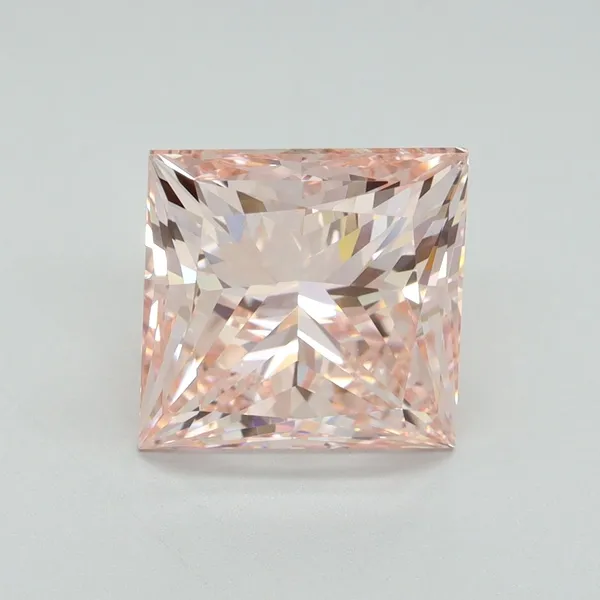 4.5ct PRINCESS Fancy Intense Pink VS2 Coloured Lab diamond