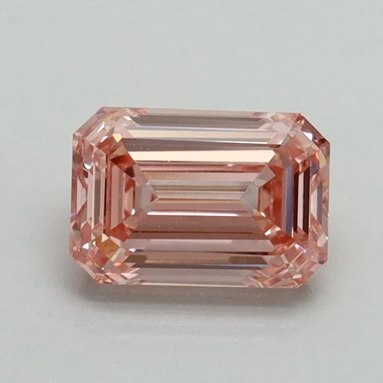 1.03ct EMERALD Fancy Vivid Pink VS2 Coloured Lab diamond