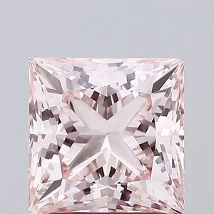 2.2ct PRINCESS Fancy Intense Pink VVS2 Coloured Lab diamond