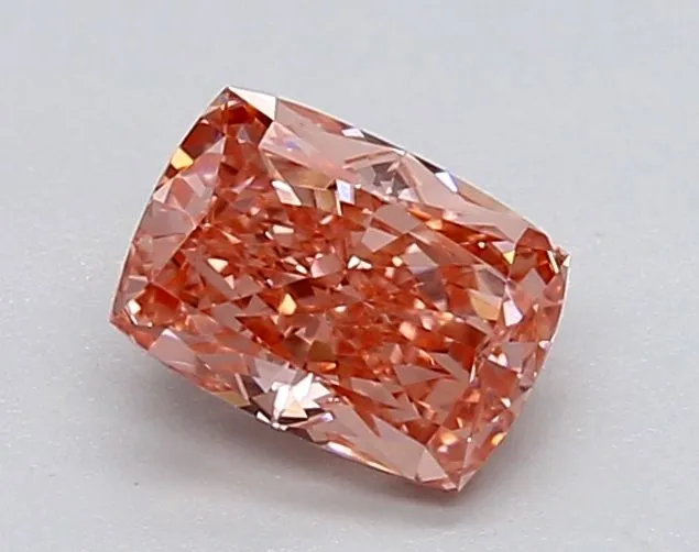 0.80ct CUSHION Fancy Vivid Pink VVS2 Coloured Lab diamond