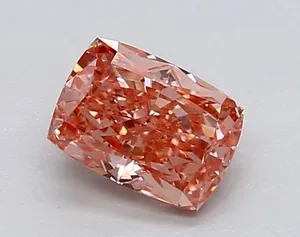 0.8ct CUSHION Fancy Vivid Pink VVS2 Coloured Lab diamond
