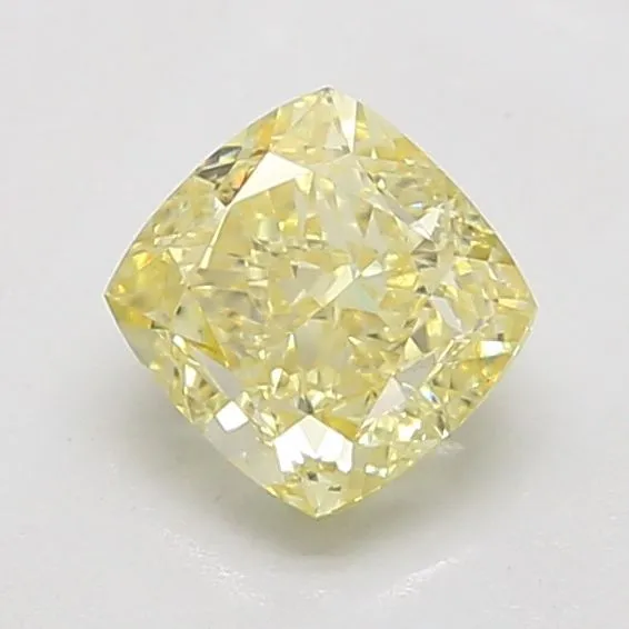 1.04ct CUSHION Fancy Yellow VVS2 Coloured Lab diamond