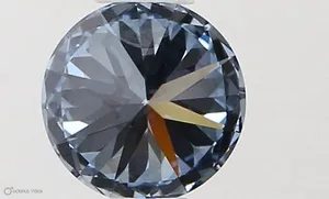 0.35ct ROUND Fancy Vivid Blue VS1 Coloured Lab diamond