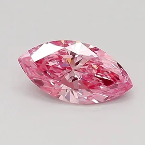 0.49ct MARQUISE Fancy Vivid Pink VS1 Coloured Lab diamond