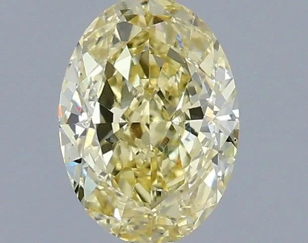1.04ct OVAL Fancy Intense Yellow VS1 Coloured Lab diamond