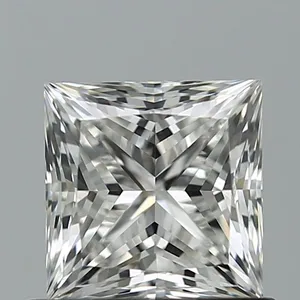0.9ct PRINCESS G VVS2 Natural diamond