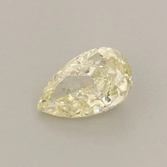0.36ct PEAR Fancy Light Yellow VS1 Coloured Lab diamond