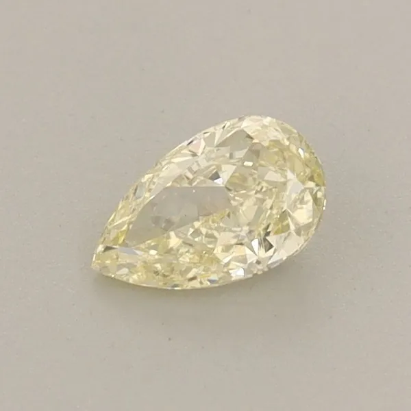 0.36ct PEAR Fancy Light Yellow VS1 Coloured Lab diamond