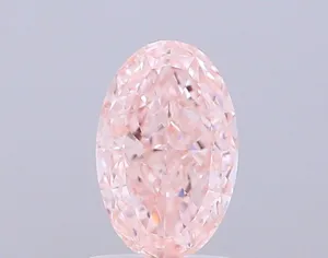 1.01ct OVAL Fancy Intense Pink VVS2 Coloured Lab diamond