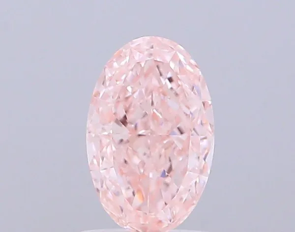 1.01ct OVAL Fancy Intense Pink VVS2 Coloured Lab diamond