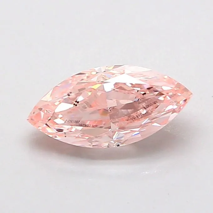 1.00ct MARQUISE Fancy Pink SI1 Coloured Lab diamond