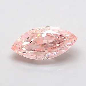 1ct MARQUISE Fancy Pink SI1 Coloured Lab diamond
