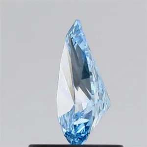 0.7ct PEAR Fancy Vivid Blue VS1 Coloured Lab diamond