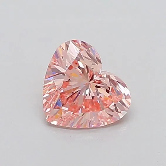 1.01ct HEART Fancy Intense Pink VS2 Coloured Lab diamond