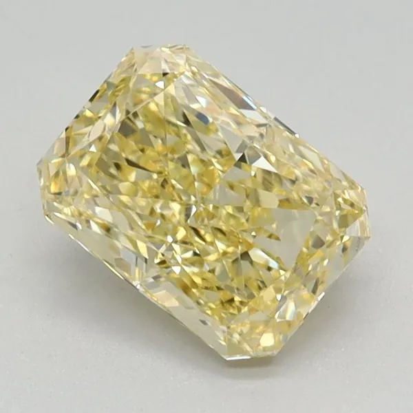 1.13ct RADIANT Fancy Vivid Yellow VS1 Coloured Lab diamond