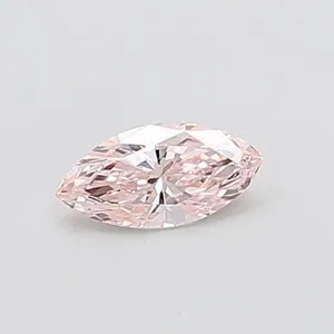 0.4ct MARQUISE Fancy Pink VVS2 Coloured Lab diamond