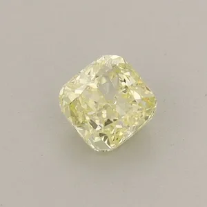 0.39ct CUSHION Fancy Intense Yellow VVS2 Coloured Lab diamond