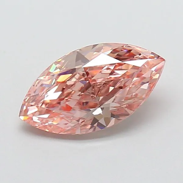 1.51ct MARQUISE Fancy Intense Pink VS2 Coloured Lab diamond