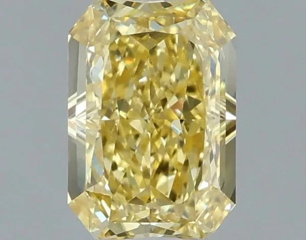 1.07ct RADIANT Fancy Intense Yellow VVS2 Coloured Lab diamond