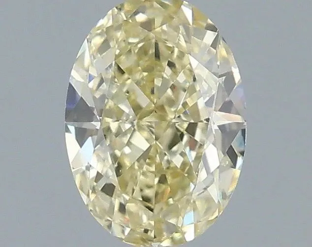 1.06ct OVAL Fancy Light Yellow VS1 Coloured Lab diamond