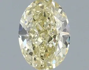 1.06ct OVAL Fancy Light Yellow VS1 Coloured Lab diamond