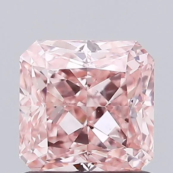1.09ct RADIANT Fancy Intense Pink VS1 Coloured Lab diamond