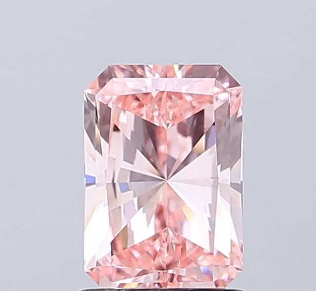 1.46ct RADIANT Fancy Intense Pink VVS2 Coloured Lab diamond