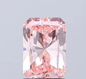 1.46ct RADIANT Fancy Intense Pink VVS2 Coloured Lab diamond