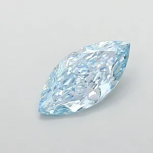 1.58ct MARQUISE Fancy Vivid Blue VS1 Coloured Lab diamond