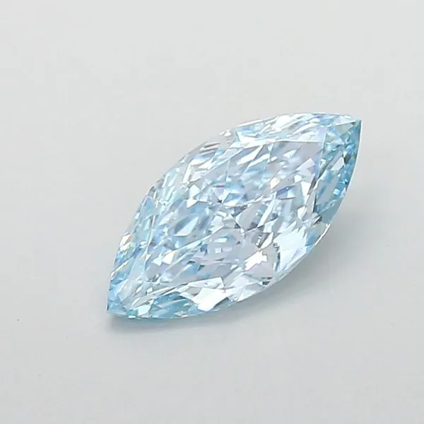 1.58ct MARQUISE Fancy Vivid Blue VS1 Coloured Lab diamond