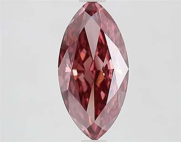 1.95ct MARQUISE Fancy Deep Brown Pink VVS2 Coloured Lab diamond
