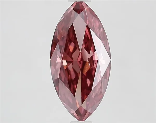 1.95ct MARQUISE Fancy Deep Brown Pink VVS2 Coloured Lab diamond
