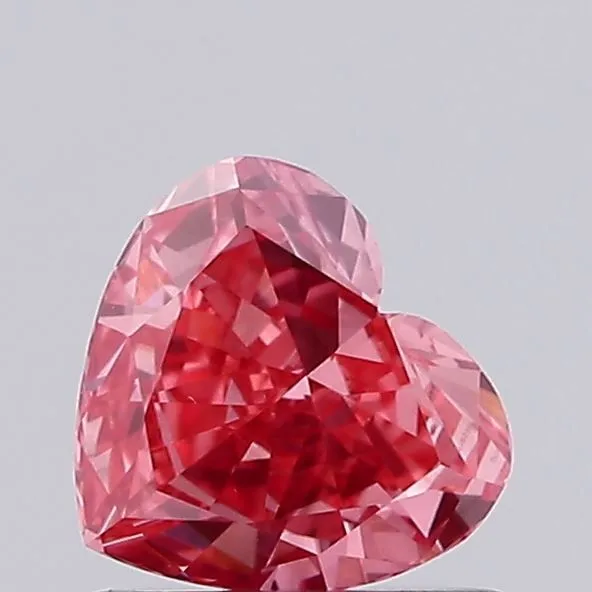 0.67ct HEART Fancy Vivid Pink VS1 Coloured Lab diamond