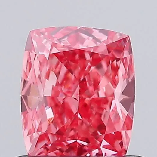 0.7ct CUSHION Fancy Vivid Pink VVS2 Coloured Lab diamond