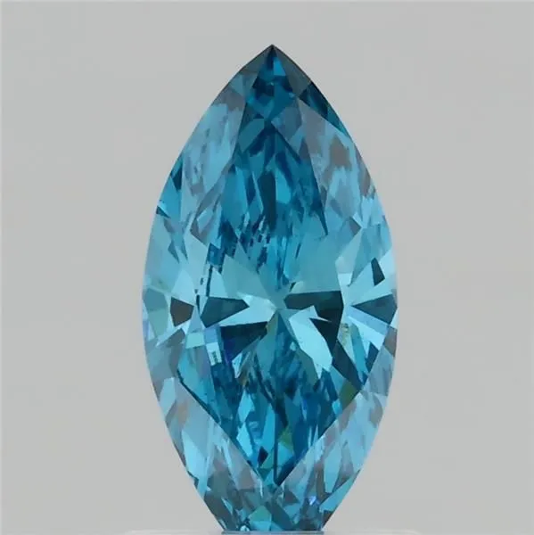 0.81ct MARQUISE Fancy Vivid Blue VS1 Coloured Lab diamond