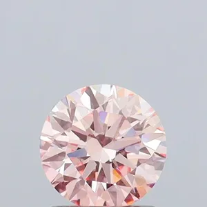 1.09ct ROUND Fancy Intense Pink VS1 Coloured Lab diamond