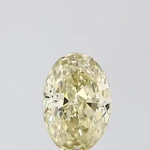0.52ct OVAL Fancy Light Yellow VS1 Coloured Lab diamond