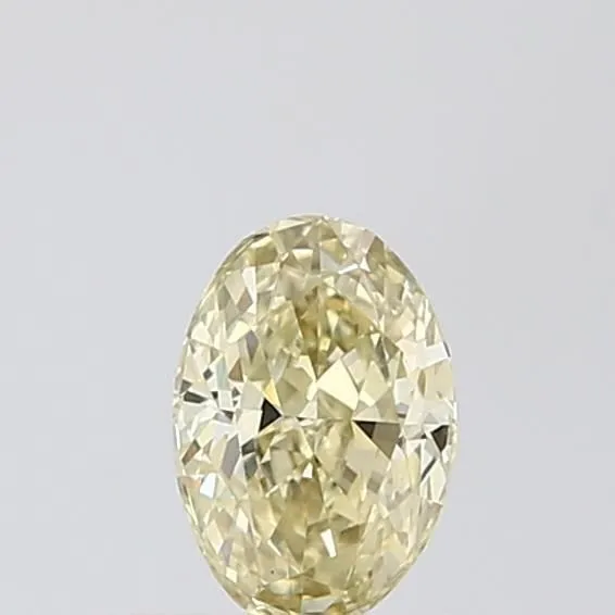 0.52ct OVAL Fancy Light Yellow VS1 Coloured Lab diamond
