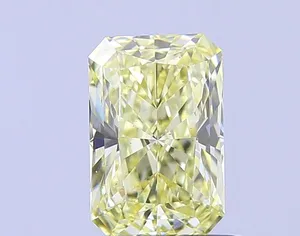 0.82ct RADIANT Fancy Light Yellow VS2 Coloured Lab diamond